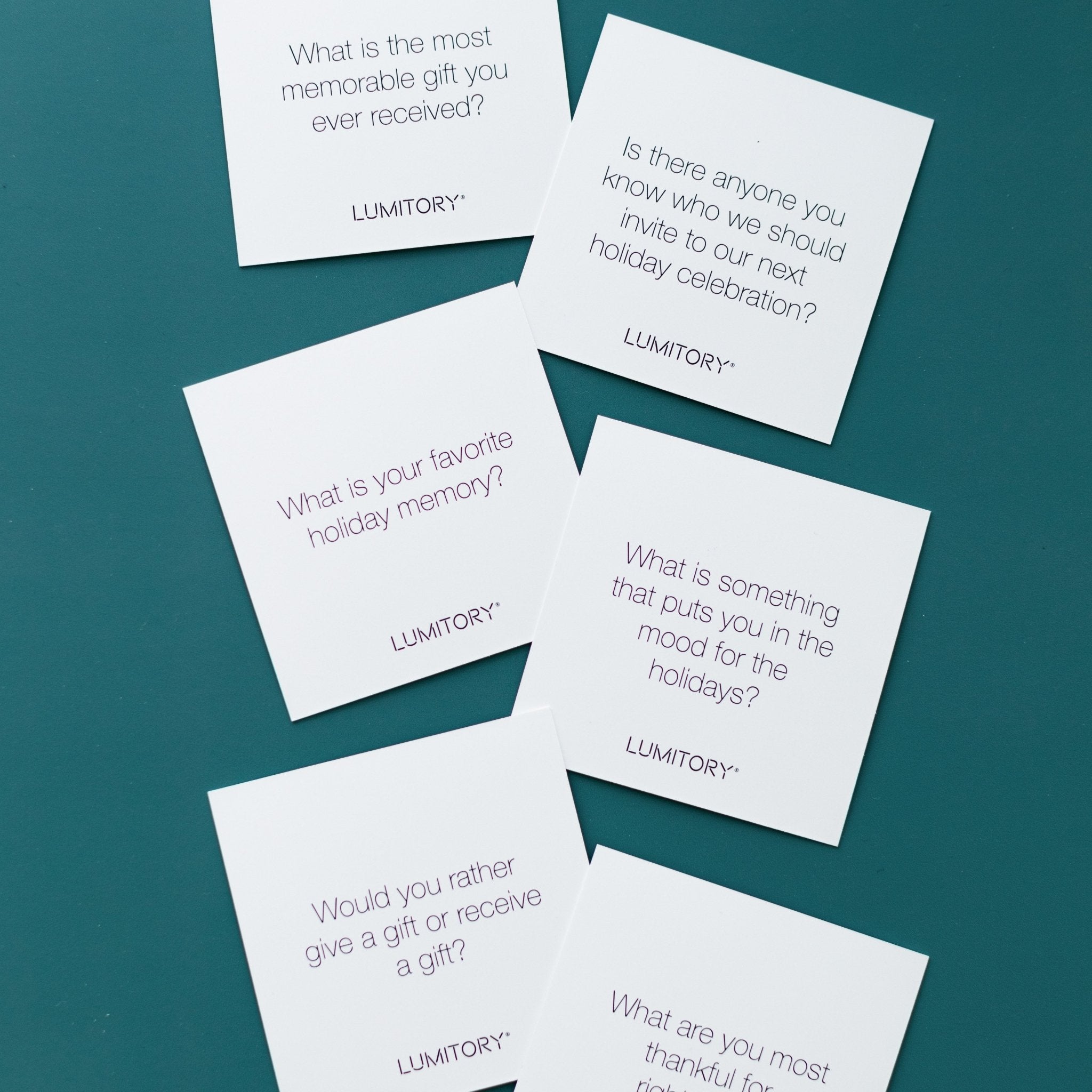 Holidays Conversation Cards - Lumitory