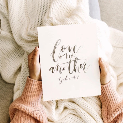 Love Another Watercolor Print from Lumitory Holiday Collection