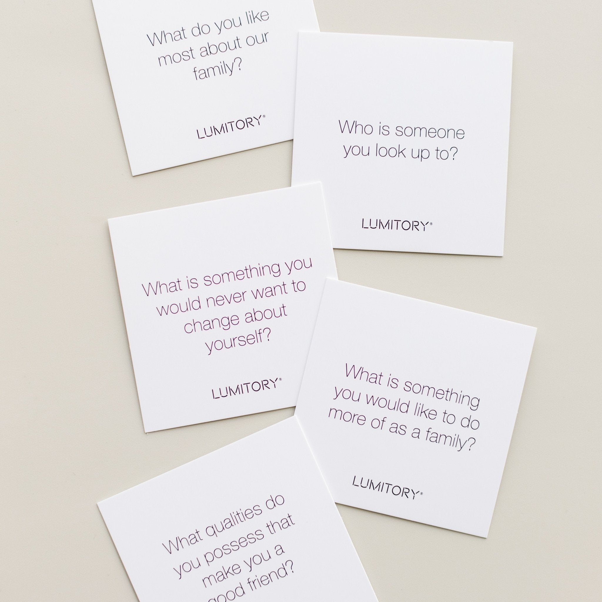 Family Conversation Cards - Lumitory